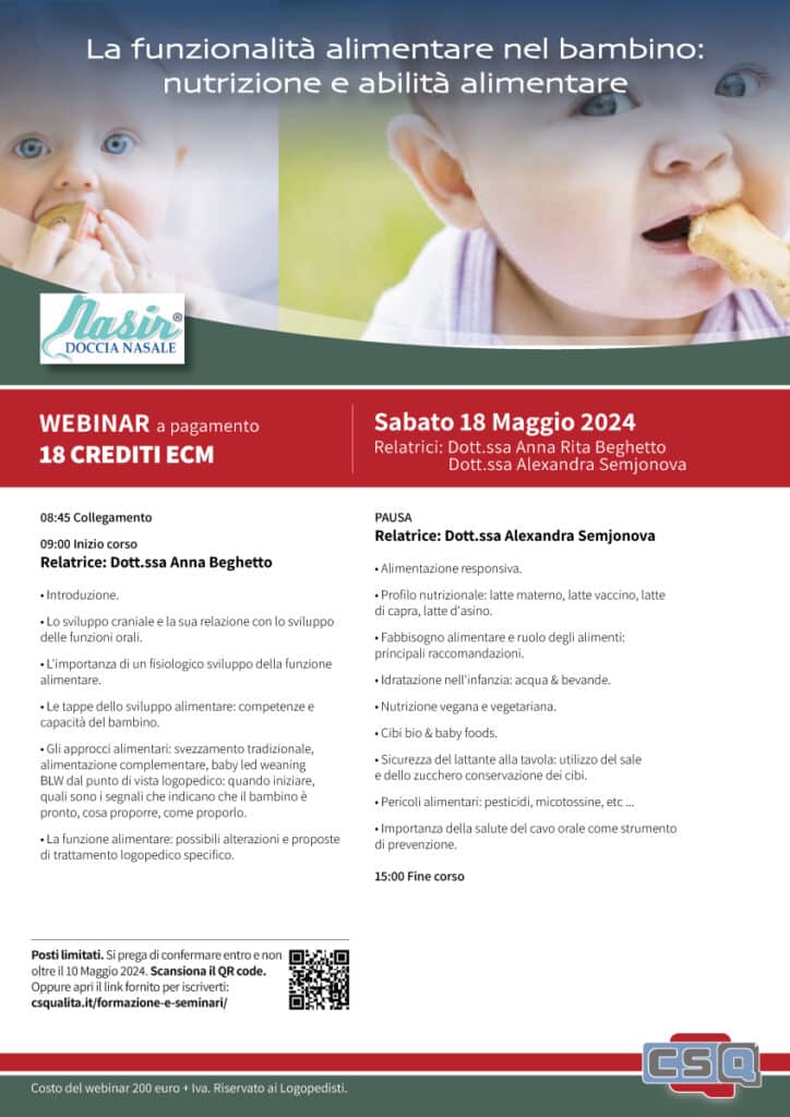 La Funzionalità Alimentare Nel Bambino: Nutrizione E Abilità Alimentare